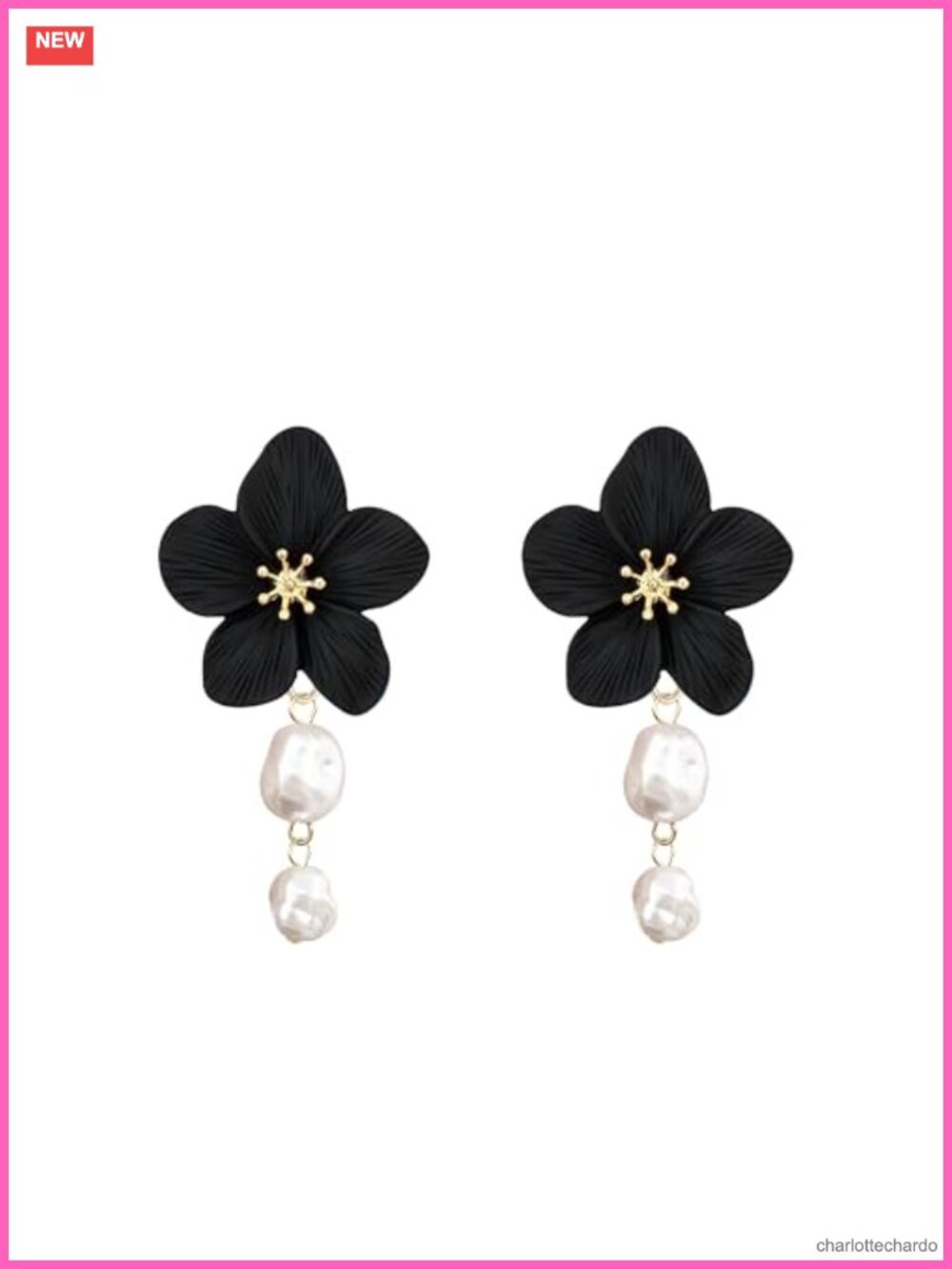 Flower Bohemian Matte Dangle Drop Earrings Metal Floral Stud Women
